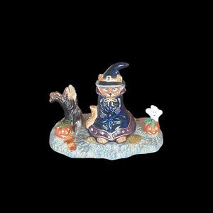 Partylite Halloween Cat Snuffer & Base. P7344